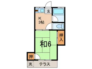 西ヶ丘荘【1階】の間取り