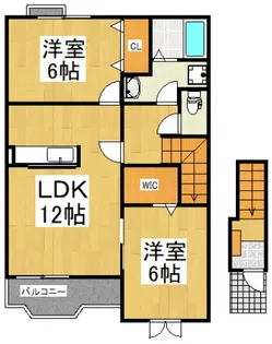 ポルト ソラーナII【2階】の間取り