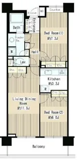 クラッサ目黒【2階】の間取り