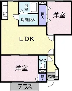 アルコ・イーリスB【1階】の間取り