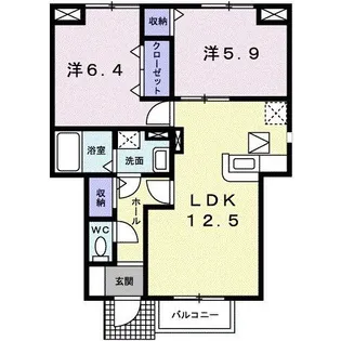 セレーノ【1階】の間取り