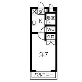 エクセレンス浄水【1階】の間取り