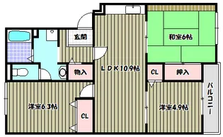 メゾン・トリヴァンベール【1階】の間取り