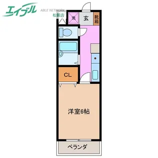 パルテンザ松阪2【1階】の間取り