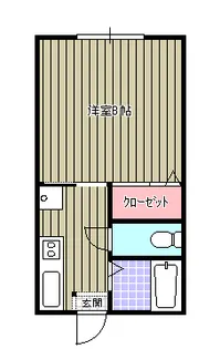 エスティアム中須賀【2階】の間取り