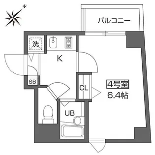 ベルファース早稲田【6階】の間取り