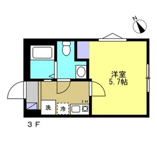 ハレ アラワイ【3階】の間取り