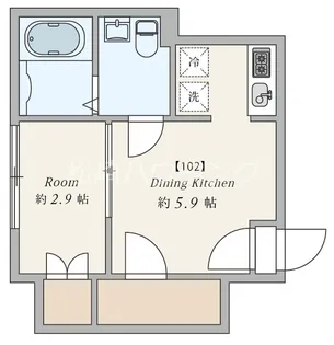 AW中野松が丘【1階】の間取り