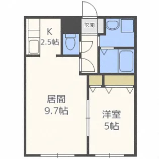 レユスィールF21【4階】の間取り