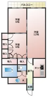 ジュネシオン平井【10階】の間取り