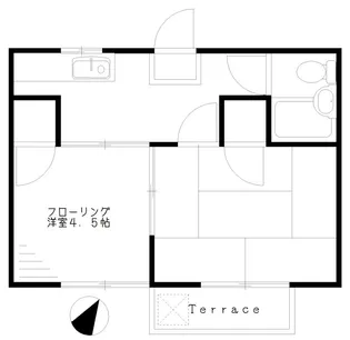 ウィステアリアハイム【1階】の間取り