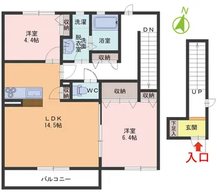 Blue SkyIIA棟【2階】の間取り