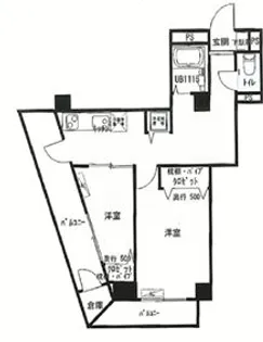 パラガイハイツ【4階】の間取り