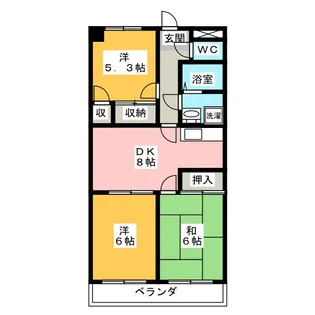 イーストマンション【1階】の間取り