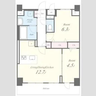 ピノ・アガタ岐阜駅前【12階】の間取り
