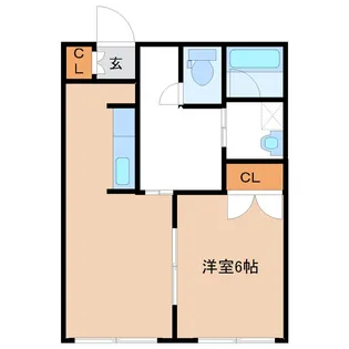 シティハイツヌカガ 1【1階】の間取り