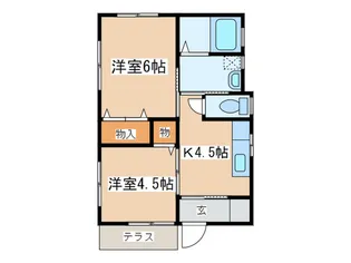 メゾン金子【1階】の間取り