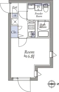 アトリオフラッツ大島【3階】の間取り