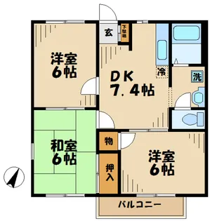 ピュアハイツ【1階】の間取り