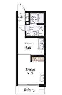 クレア錦糸町【3階】の間取り