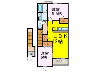 シェーロ・ステラート【2階】の間取り