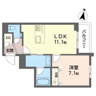 ウエストキャニオン妙蓮寺【2階】の間取り