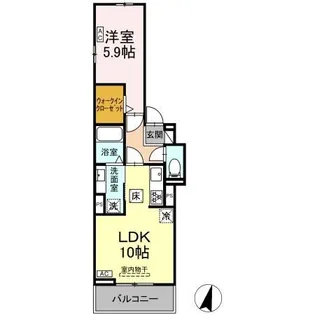 さくらハウス岡崎駅前【1階】の間取り