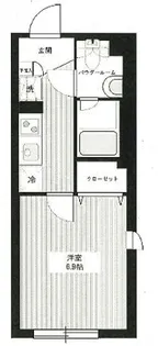 ハーモニーフラッツ中目黒【3階】の間取り