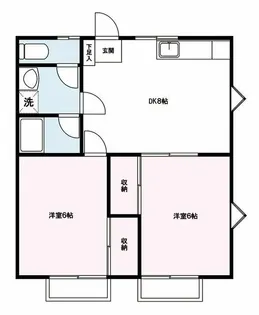 一の崎ハウス【2階】の間取り