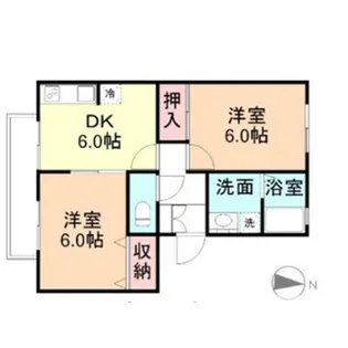 ライフアップ大泉【2階】の間取り