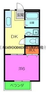 パレスタツミ【2階】の間取り