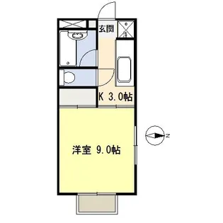 コーポダイフサ【2階】の間取り