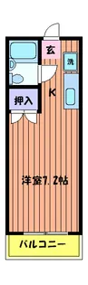 ロイヤル国立【1階】の間取り