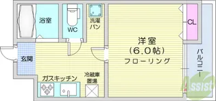 インペリアル長命【2階】の間取り