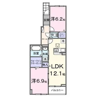 サンフィールド ガーデン【1階】の間取り