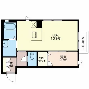 クラヴィエ B【2階】の間取り