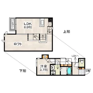 CB箱崎パルク【1階】の間取り