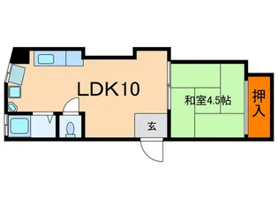 芦屋川マンション【5階】の間取り