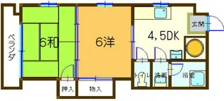 コーポ中山【2階】の間取り