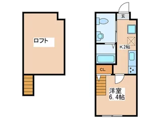 ローズハイツ相模大野【1階】の間取り