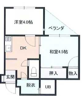 新宿マンション【3階】の間取り