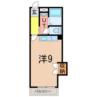 サニーパレス忠和【3階】の間取り