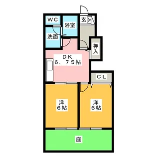 ヴィラエクセレント【1階】の間取り