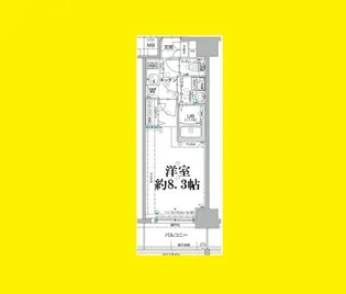 エスリード大阪グランゲート【8階】の間取り