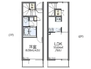 レオネクストコンフォート安行原【1階】の間取り