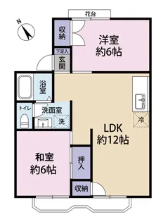 ハイツパレーシャル【2階】の間取り