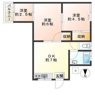 丸山ハウス【2階】の間取り