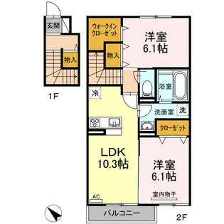グレイス【2階】の間取り