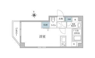 Dreamia上野御徒町【2階】の間取り