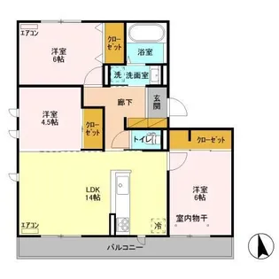 アーブルヴィラ【3階】の間取り